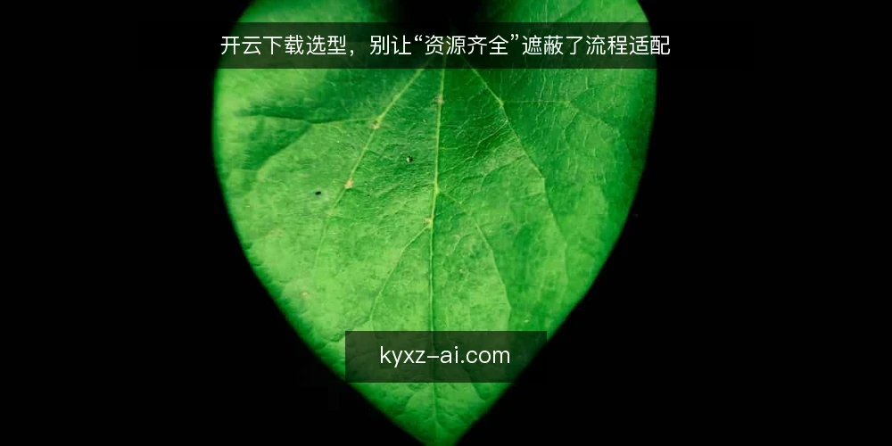 开云下载选型,别让“资源齐全”遮蔽了流程适配 — 先定义需求:下载流程的边界在哪里 配图